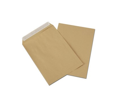[ENV505] 500 Enveloppes - Kraft Brun - C5 - 162X229Mm - Auto-Adhésive