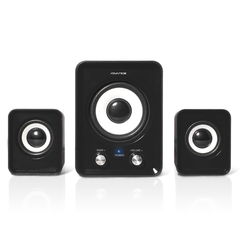 [HPSP-U803BKADVA] ADVANCE SoundPhonic 2.1 set d'enceintes 6 W Universel Noir 2.1 canaux 1,5 W