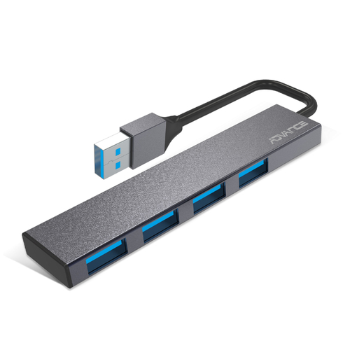 [HUB-405ALADVA] ADVANCE XPAND SMART USB 3.2 Gen 1 (3.1 Gen 1) Type-A 480 Mbit/s Gris