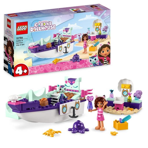 [J10786LEGO] LEGO®GABBY ET LA MAISON MAGIQUE 10786 - LE BATEAU ET LE SPA DE GABBY ET MARINE