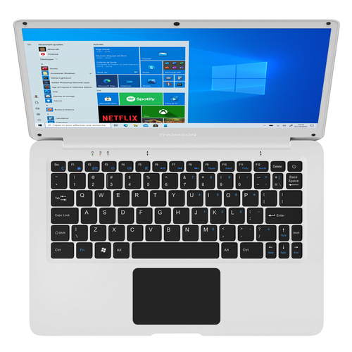 [PORTN14C4WH64MTHOM] Thomson NEO 14 Intel® Celeron® N N3350 Ordinateur portable 35,8 cm (14.1") HD 4 Go DDR3L-SDRAM 64 Go eMMC Wi-Fi 4 (802.11n) Windows 10 S Blanc