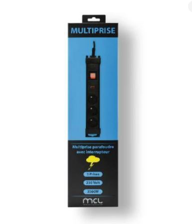 [PRISPPS03PIMCL] MCL Prise Parafoudre 3 Prises
