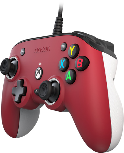 [JVPROCOMPACTREDXBX] NACON Pro Compact Rouge USB Manette de jeu Analogique/Numérique Xbox Series S, Xbox Series X, PC, Xbox One