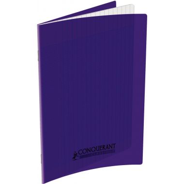 [179860] Conquerant Cahiers Polypro bloc-notes 96 feuilles Violet