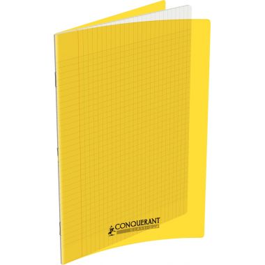 [210392] Conquerant Cahiers Polypro bloc-notes 96 feuilles Jaune