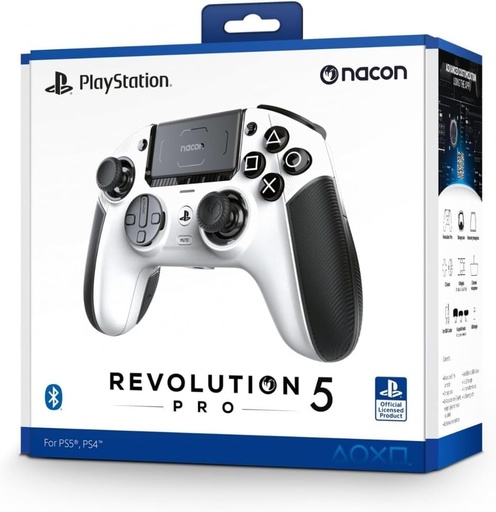 [JVPS5RP5WUKNACON] NACON Manette PS5 BLANC