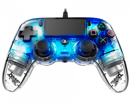 [JVPS4OFCPADCLBLNACON] NACON Manette filaire compacte lumineuse pour Playstation 4