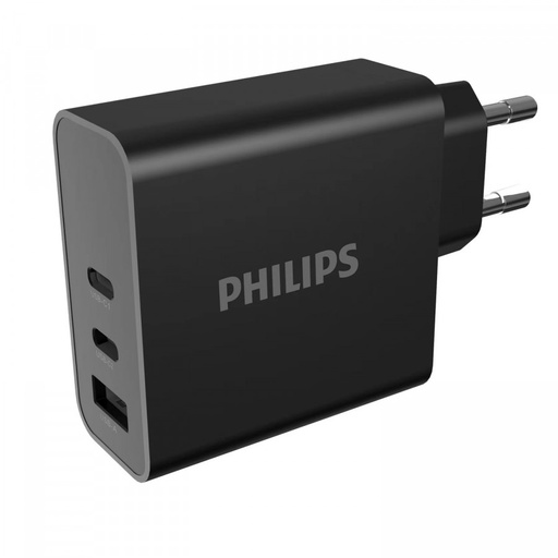 [CHARGDLP2683B/12] PHILIPS Chargeur secteur 65W 2 ports USB-Type C et 1 USB-A