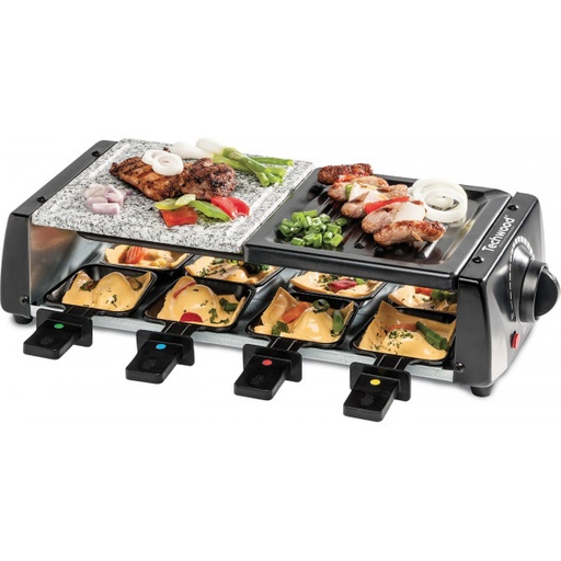 [CUISTRGP896TECH] TECHWOOD - 3 en 1 Raclette / Grill / Pierre de cuisson