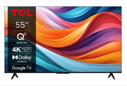 [TV55T7BTCL] TCL T7B 55T7B TV 139,7 cm (55") 4K Ultra HD Smart TV Wifi Noir, Titane 600 cd/m²