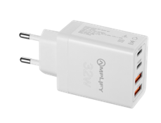 [CHARGPEP8059WT] Chargeur mural 35W série Tetra Amplify (2 USB-C PD + 2 USB-A 3A)
