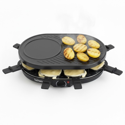 [CUISTRA8140TECH] TECHWOOD Raclette 8 - Grill - Crêpière TRA-8140