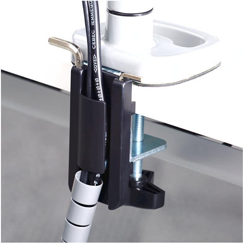 [972675] Bras porte-écran double EPPA blanc