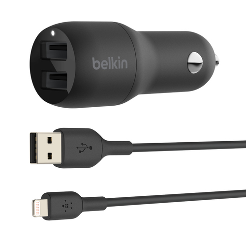 [CABLECCD001BT1MKBEL] Belkin Boost Charge Universel Noir Allume-cigare Auto