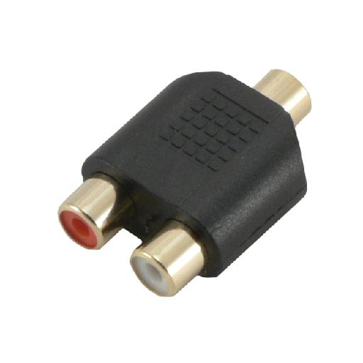 [CABLECG711HQZMCL] MCL 3.5mm /2 x RCA Noir