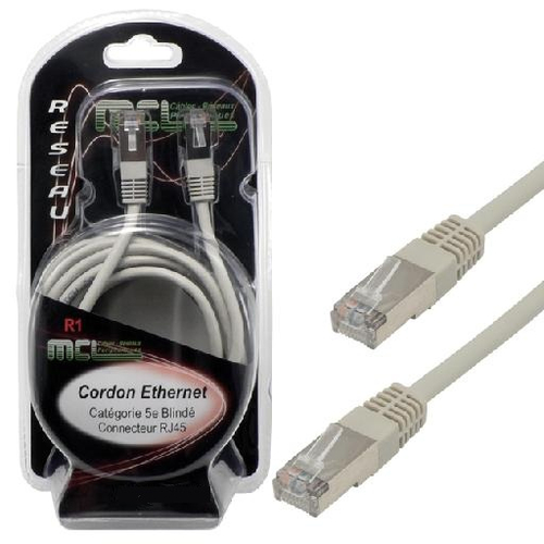 [CABLEFCC5EBMZ10MMCL] MCL FCC5EBMZ-10M câble de réseau Gris Cat5e F/UTP (FTP)