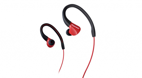 [CASQEE3RPION] Pioneer SE-E3 Casques Avec fil Ecouteurs, Minerve Sports Rouge