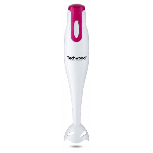 [ROBTMP7178TECH] TECHWOOD Mixeur plongeant blanc/fushia 170W