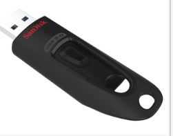 [SAUV128ULTRASDISK] SanDisk Ultra lecteur USB flash 128 Go USB Type-A 3.2 Gen 1 (3.1 Gen 1) Noir