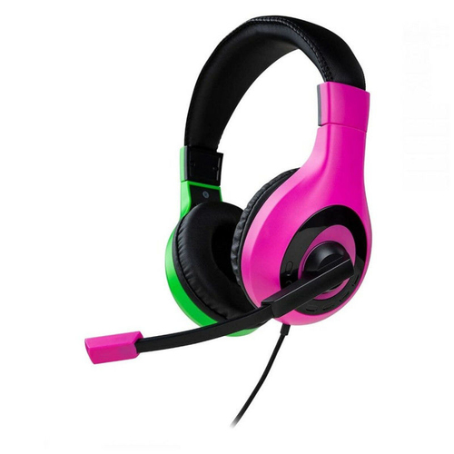 [JVSWITCHHEADV1P-GNAC] Bigben Interactive Wired Stereo Gaming Headset V1 Casque Avec fil Arceau Jouer Noir, Vert, Rose