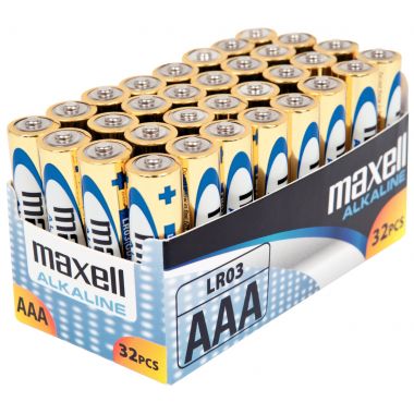 [191146] Paquet de 32 piles alcaline maxel LR03 AAA