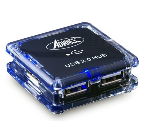 [HUBUSB4PADVA] ADVANCE HUB-904U hub & concentrateur USB 2.0 480 Mbit/s Bleu