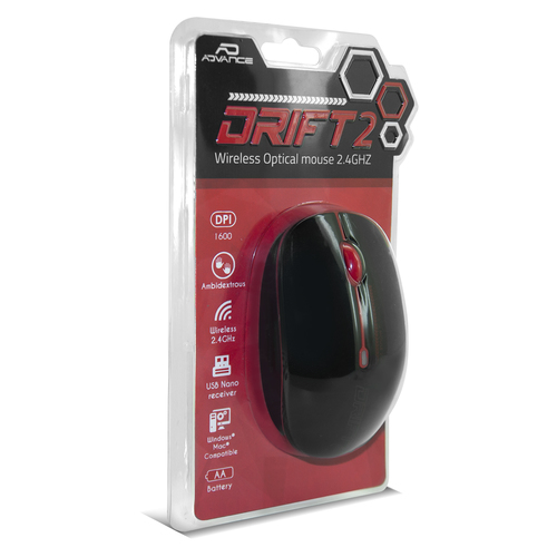 [SOURS-290RE] ADVANCE Drift 2 souris Ambidextre Bureau RF sans fil 1600 DPI