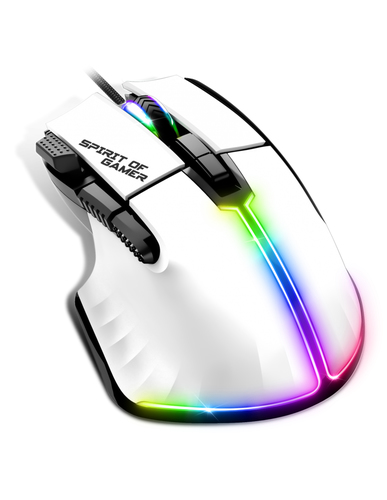[SOURS-PM5RGBWT] Spirit of Gamer PRO-M5 ARTIC souris Jouer Droitier USB Type-A Optique 12800 DPI