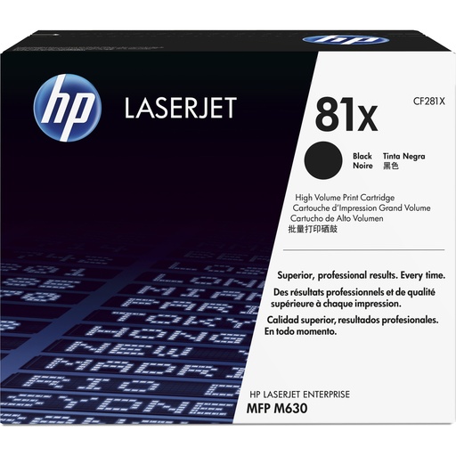 [CF281X] HP 81X toner LaserJet noir authentique grande capacité