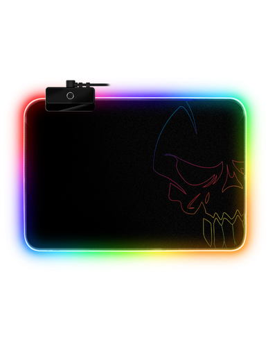 [TAPPADMRGBSOG] Spirit of Gamer Darkskull Tapis de souris de jeu Noir, Multicolore