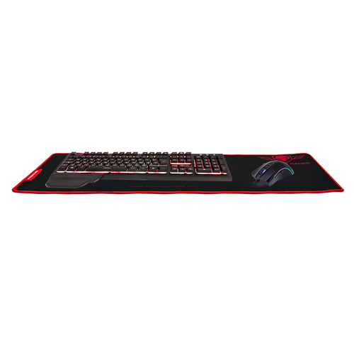 [TAPPAD01XXLR] Spirit of Gamer Skull Spirit XXL Tapis de souris de jeu Noir, Rouge