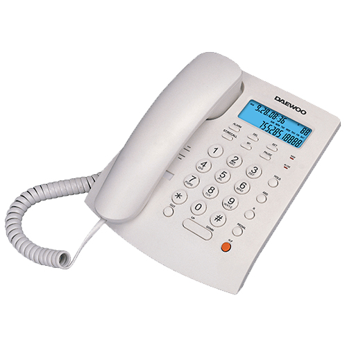 [TELDTC310DAEW] Daewoo DTC-310 Téléphone analogique Identification de l'appelant Blanc