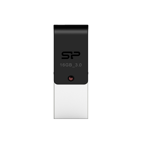 [SAUV16GBUSB3SILIC] Silicon Power Mobile X31 lecteur USB flash 16 Go USB Type-A / Micro-USB 3.2 Gen 1 (3.1 Gen 1) Noir, Argent