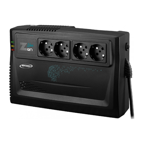 [ONDZENLIVE1000INF] Infosec Zen Live 1000 alimentation d'énergie non interruptible Interactivité de ligne 1 kVA 600 W 4 sortie(s) CA