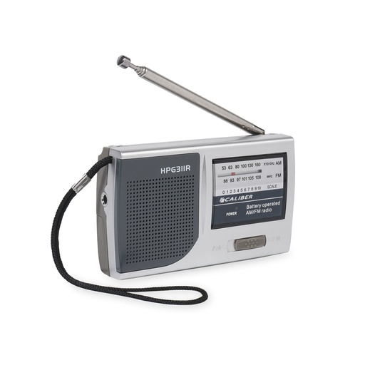 [RADHPG311RCALI] CALIBER Radio Portative AM/FM grise