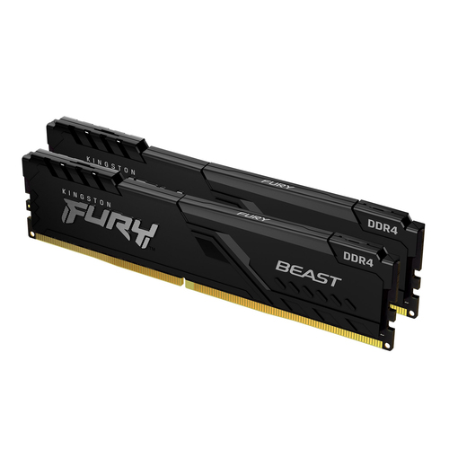 [MEM32GBDDR43200KING] Kingston Technology FURY Beast 32Go 3200MT/s DDR4 CL16 DIMM (Kit de 2) Black
