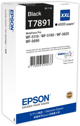[C13T789140] Epson Encre Noire XXL (4 000 p)
