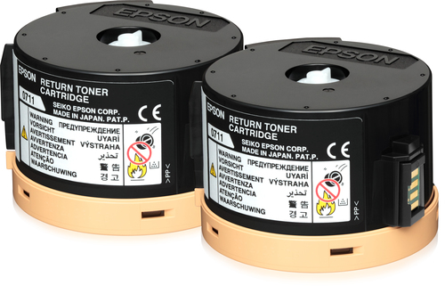 [C13S050711] Epson Pack 2 return Toners Noir (2 x 2500 p)