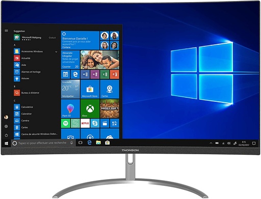 [PCAIO24I3-4GR128THOM] THOMSON PC 24.5'' Incurvé  i3 4G/128GB -1920*1080