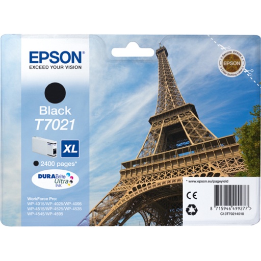 [BT7021] CART XL NOIR EPSON WP-40XX 2400PAGES TOUR EIFFEL