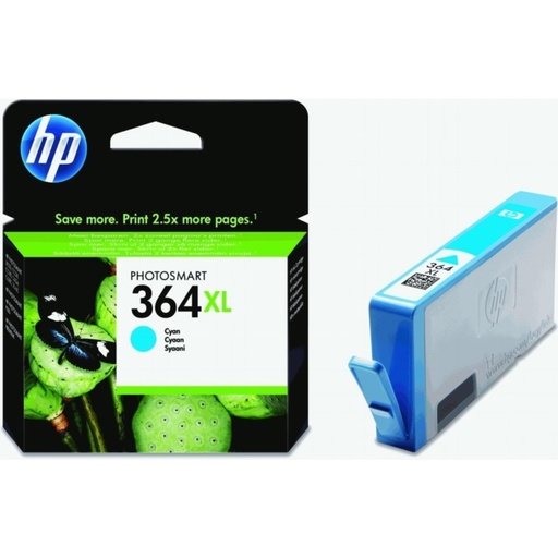 [BHP323EE] HP 364XL cartouche d'encre cyan grande capacité authentique