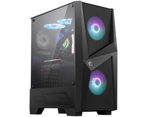 [BOITMAGFORGE100RMSI] MSI MAG FORGE 100R unité centrale Midi Tower Noir, Transparent