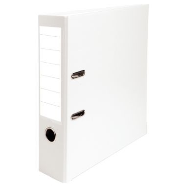 [418086] Classeur à levier pour format A4, dos 8 cm, blanc