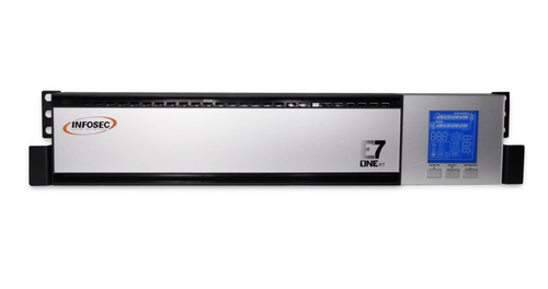 [ONDE7ONERT1000INFO] Infosec E7 One 1000 RT alimentation d'énergie non interruptible Double-conversion (en ligne) 1 kVA 1000 W 8 sortie(s) CA