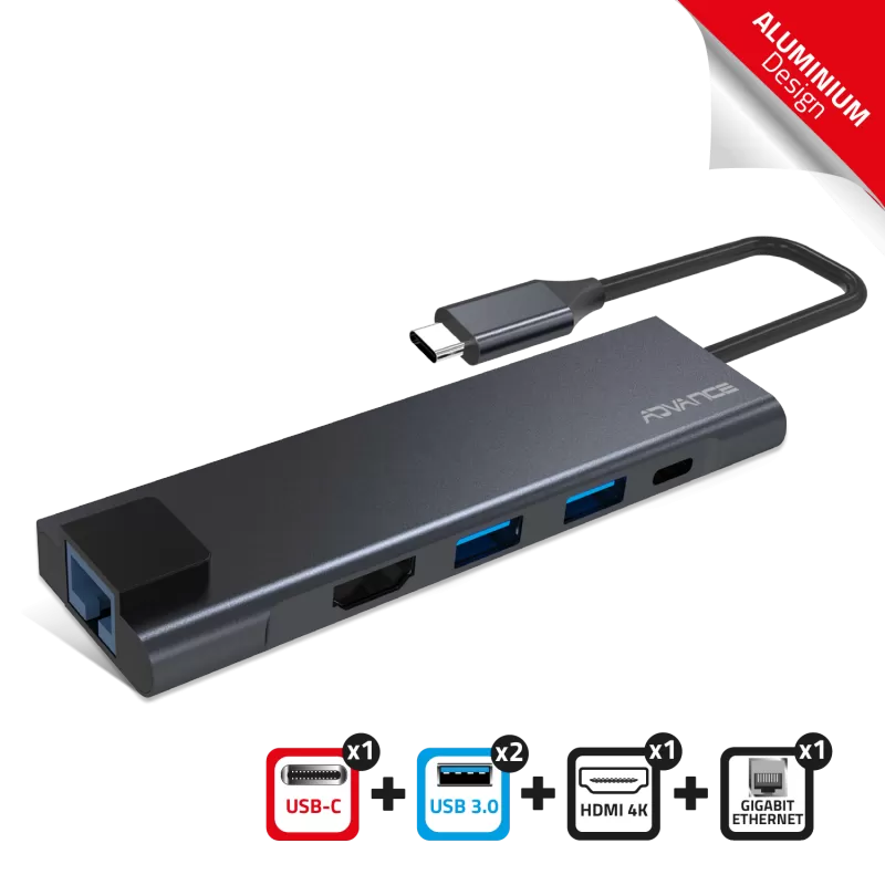 [ACCHUB-CHU45ADVA] Station d'accueil Advance HUB 5 en 1 XPAND SMART USB-C
