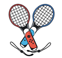 [JVSWRACKETSNACON] Bigben Interactive Joy-Con Tennis Rackets Kit Noir, Bleu, Rouge Spéciale Nintendo Switch
