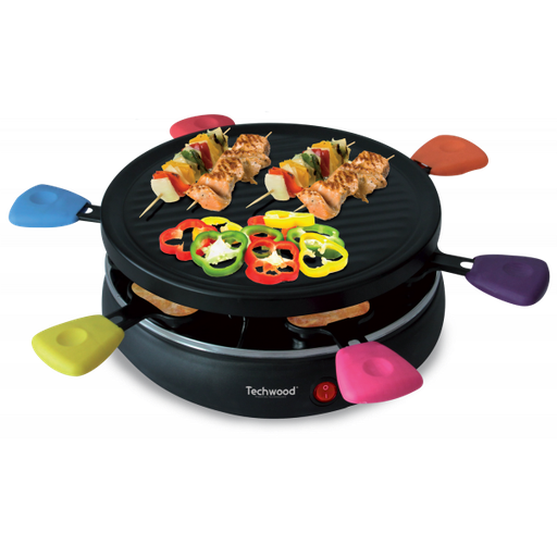 [CUISTRA602TECH] TECHWOOD raclette grill 6 Pers couleurs