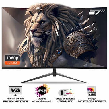 [ECRE27V240SOG] Spirit of Gamer SOG-E27V240 écran plat de PC 68,6 cm (27") 1920 x 1080 pixels Full HD LED Noir