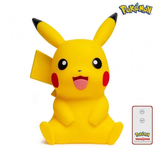 [LAMP811356TEK] TEKNOFUN lampe pikachu + télécommande 40cm