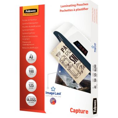 [525417] Fellowes Pochettes ImageLast A3 125 microns - Paquet de 100